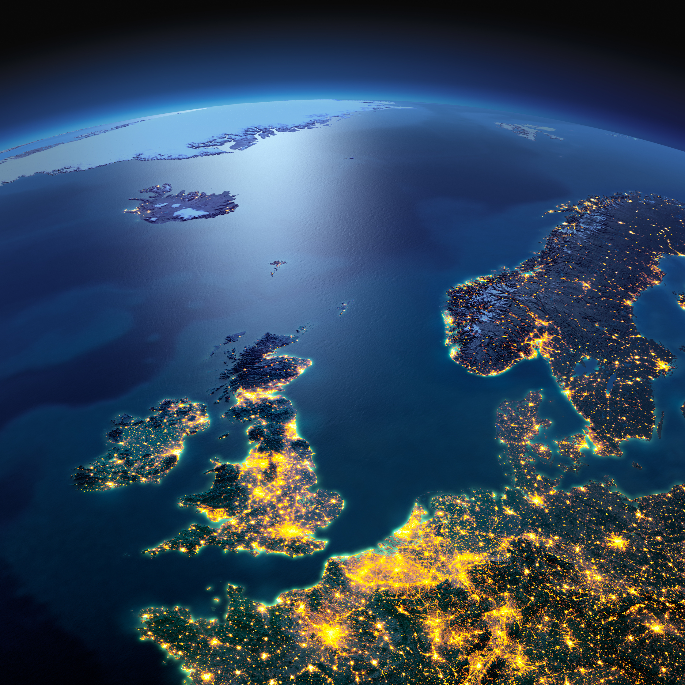 satellite image uk