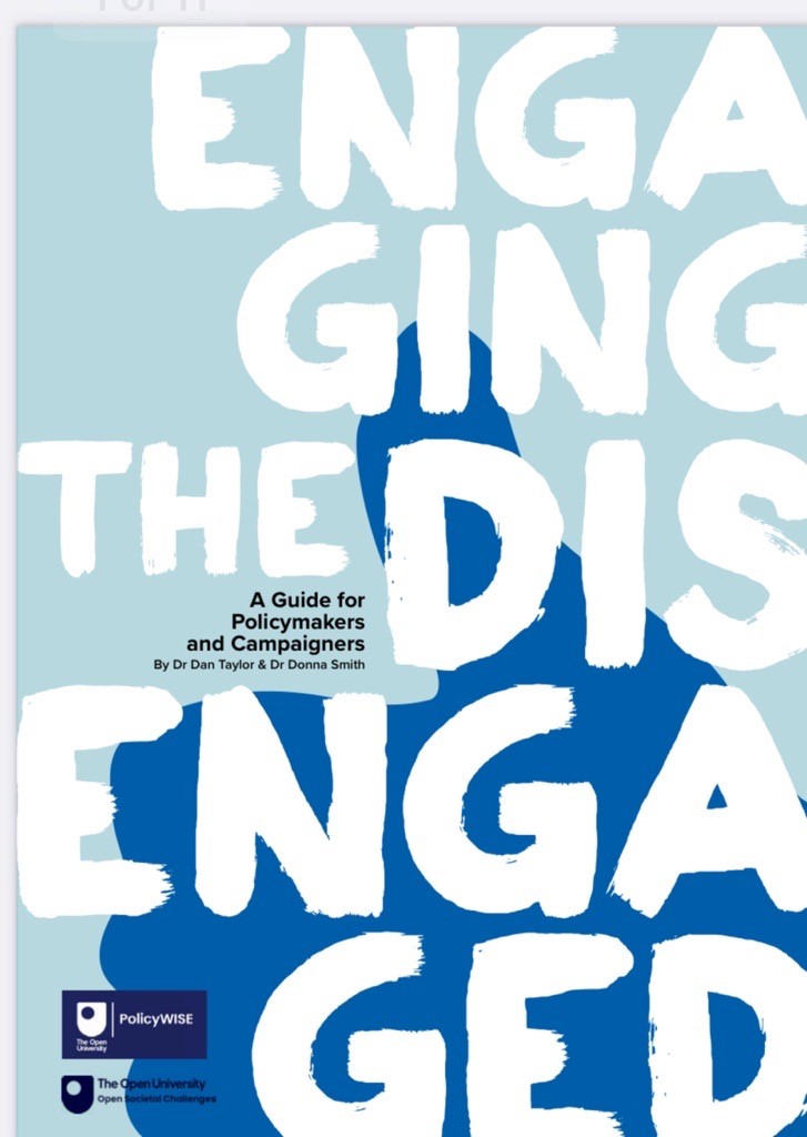 front page of report engaging the disengaged