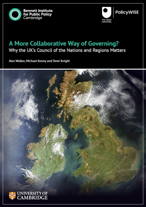 report front cover showing UK and Ireland from satellite
