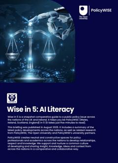 front cover showing a robot and justice symbols